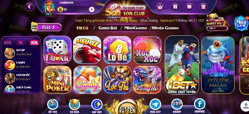 Điều gì giúp game bài trực tuyến Son Club thu hút được người chơi?