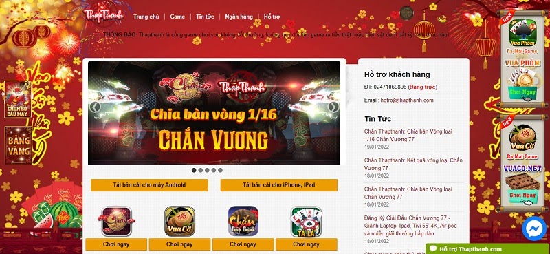 Link tải game bài ThapThanh chính xác nhất 2022 cho Android, iOS